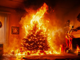 Advent, Advent, der Christbaum brennt.